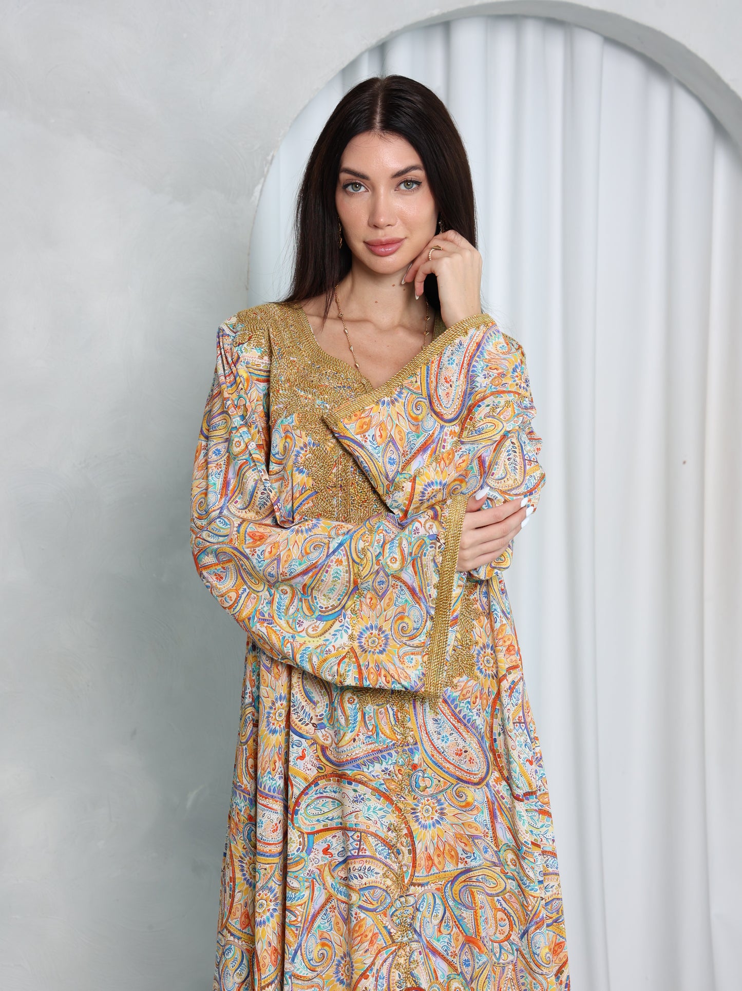 Golden Paisley Kaftan