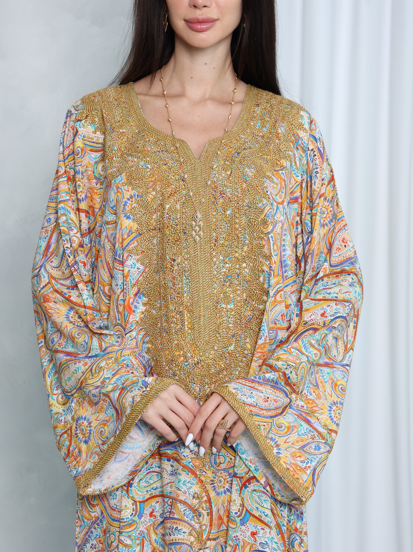 Golden Paisley Kaftan