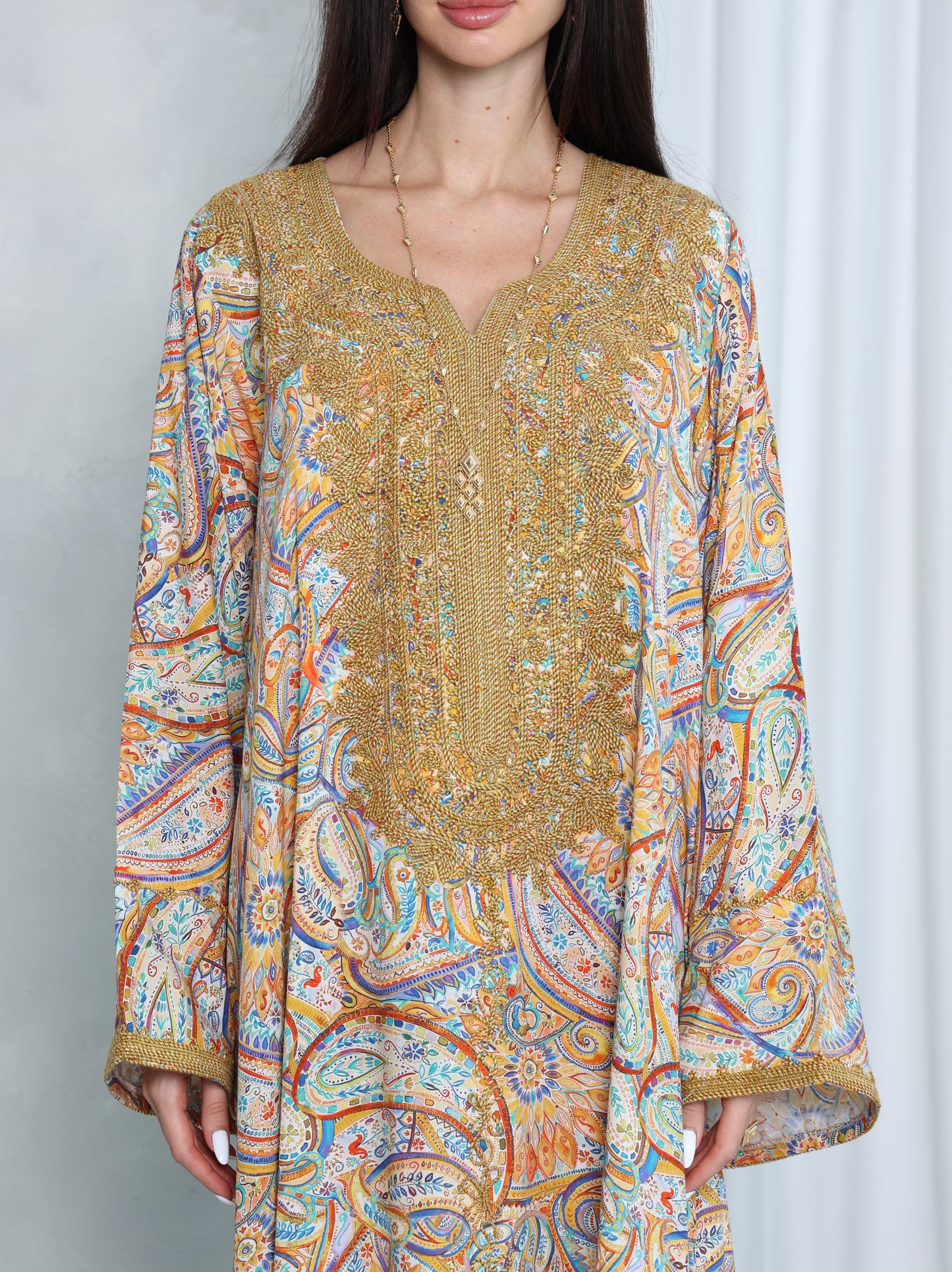 Golden Paisley Kaftan