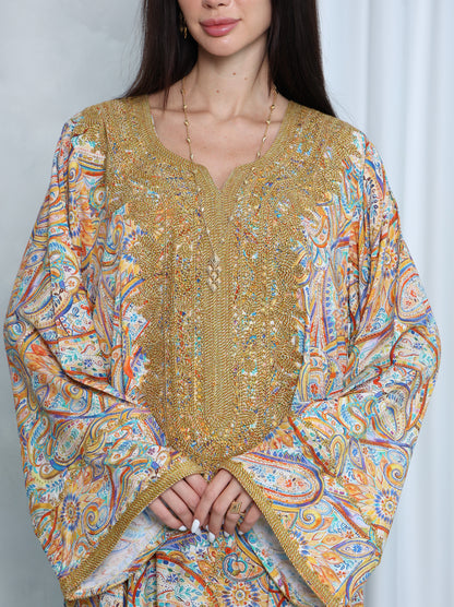 Golden Paisley Kaftan