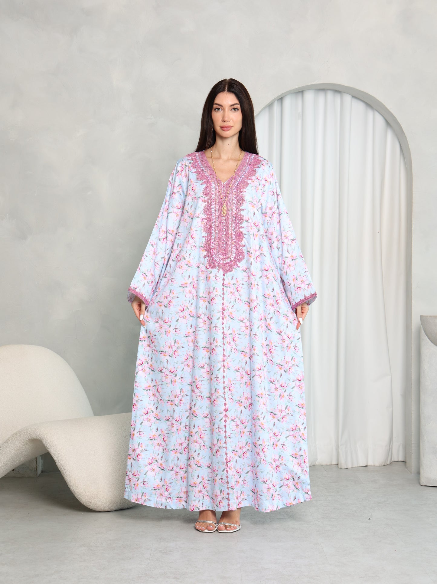 Sky Blossom Kaftan