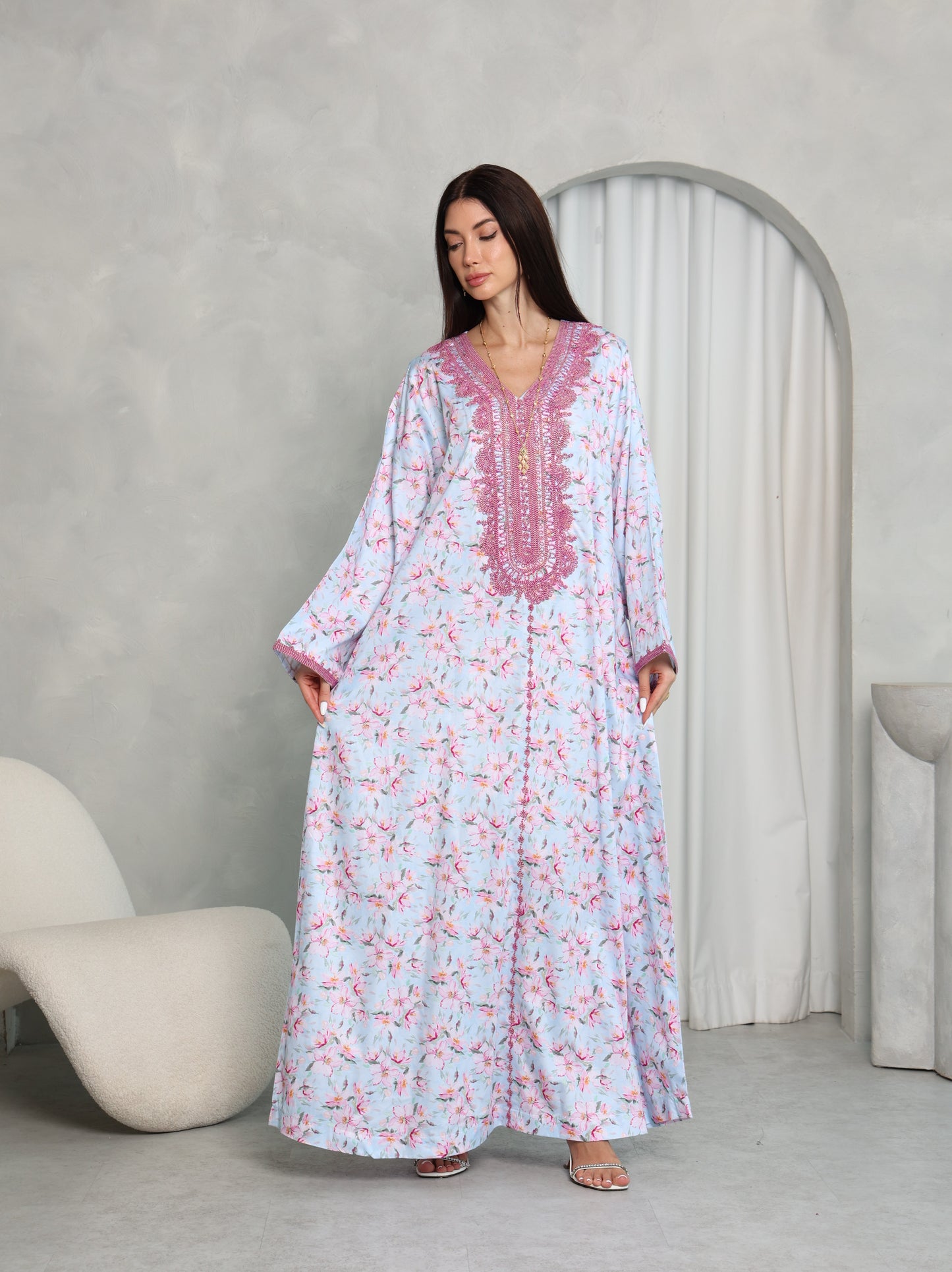 Sky Blossom Kaftan