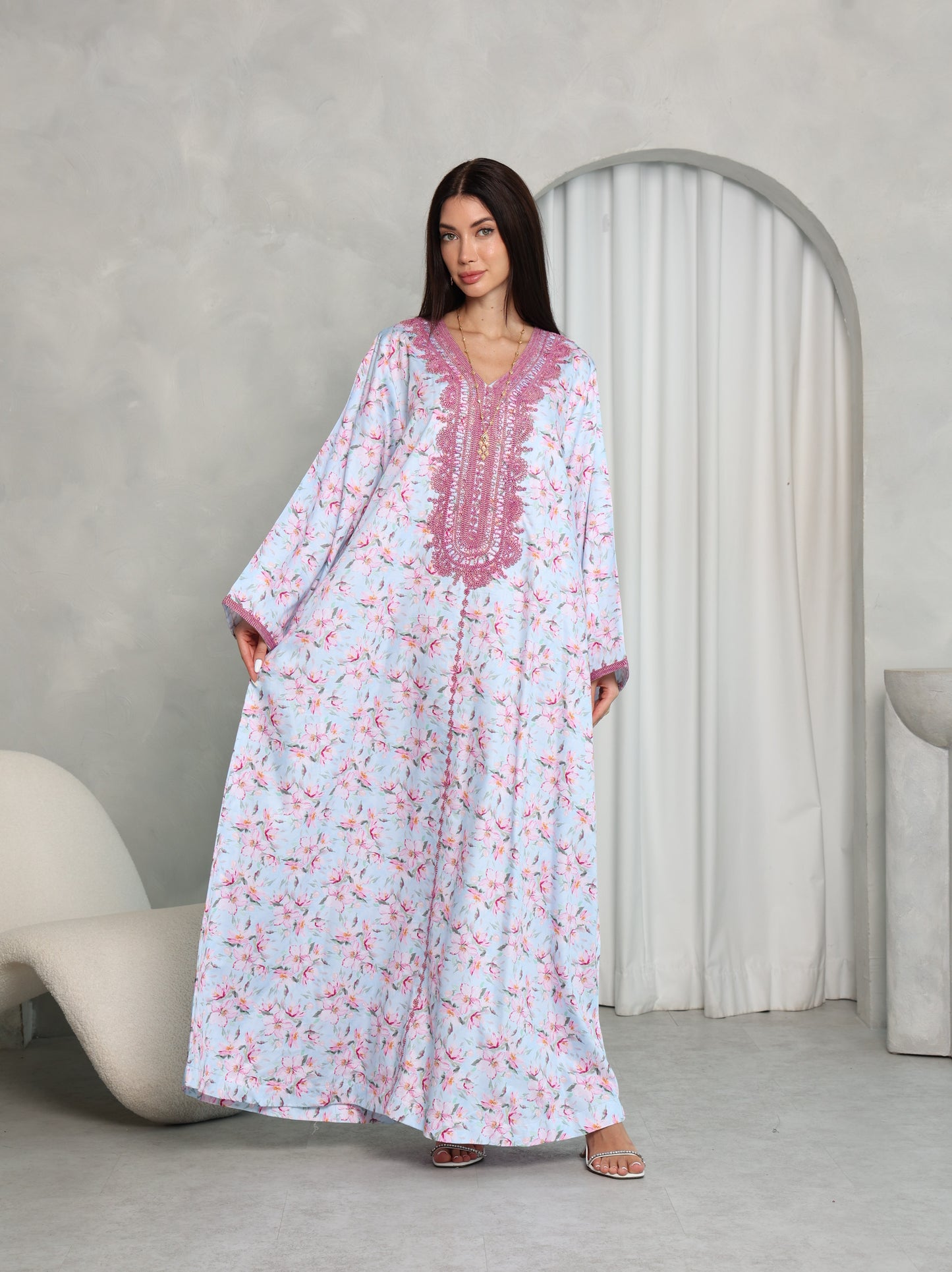 Sky Blossom Kaftan
