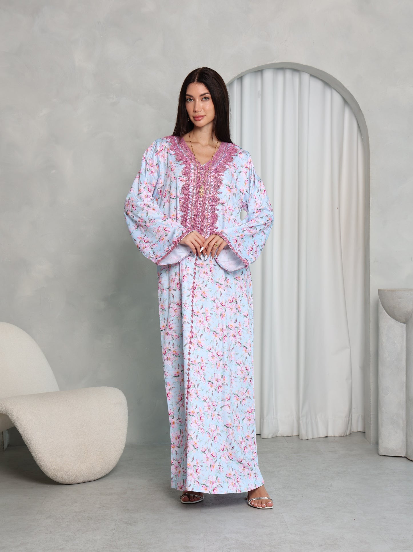 Sky Blossom Kaftan