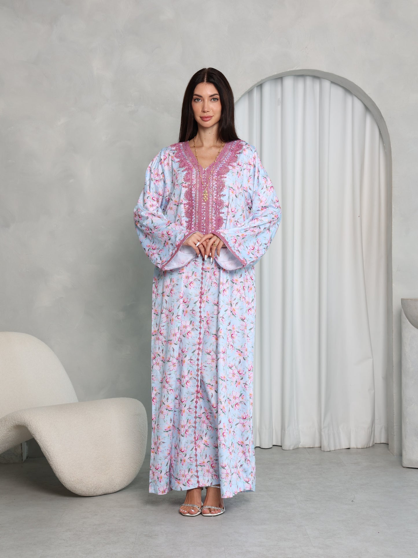 Sky Blossom Kaftan