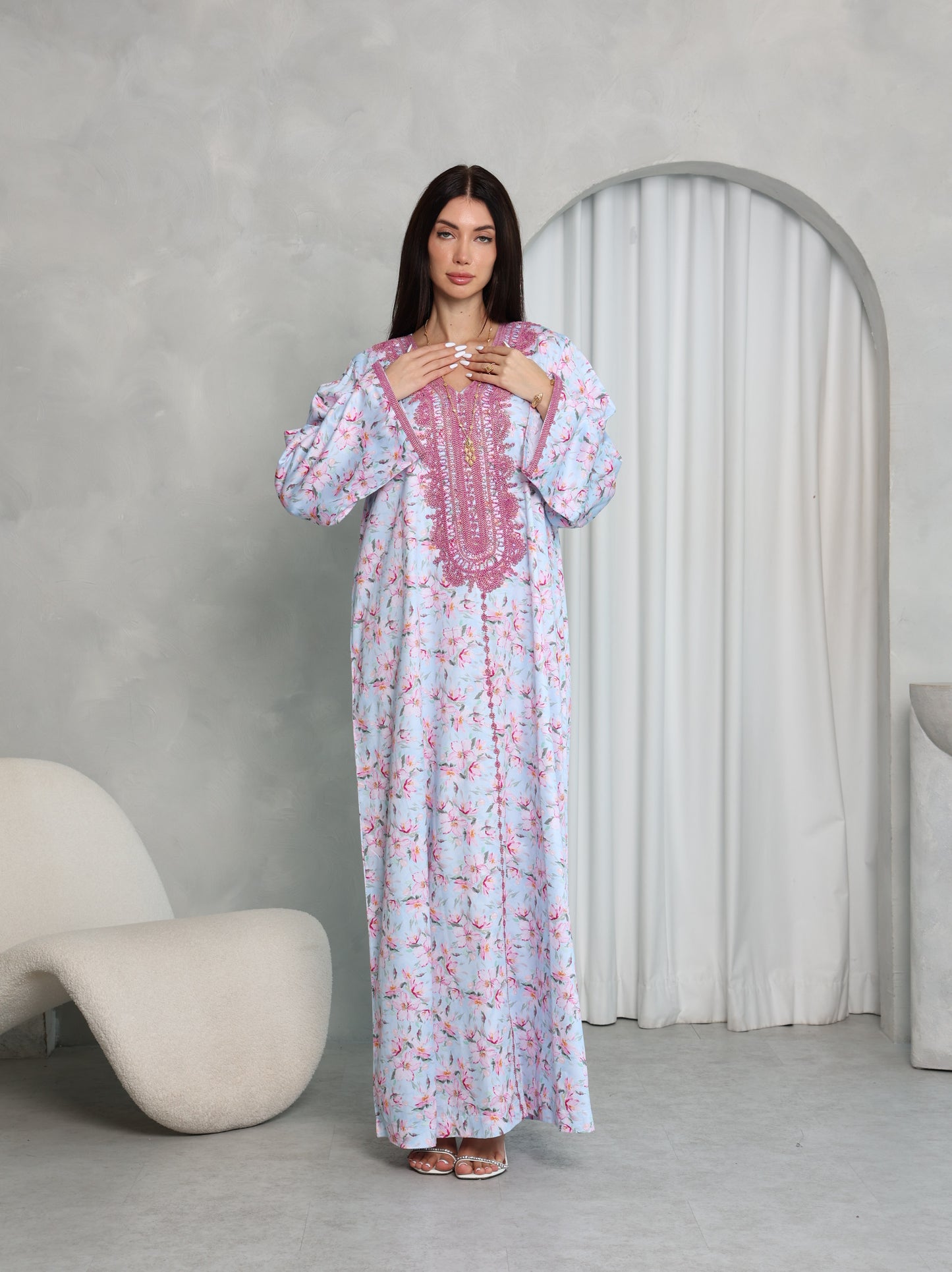 Sky Blossom Kaftan