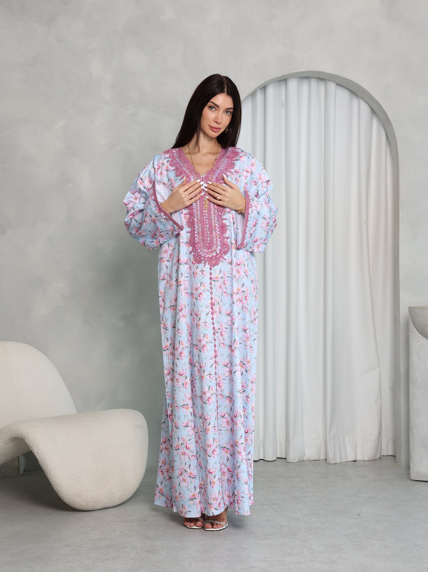 Sky Blossom Kaftan