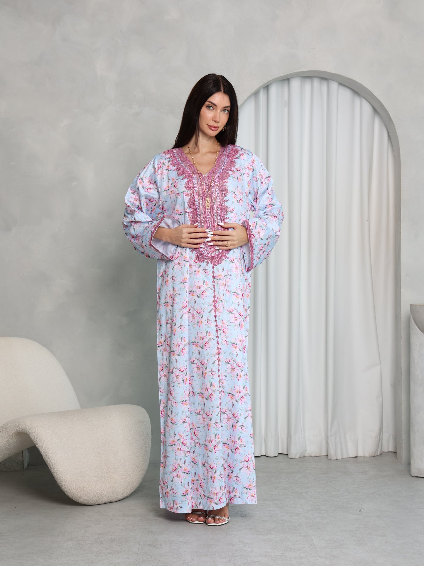 Sky Blossom Kaftan