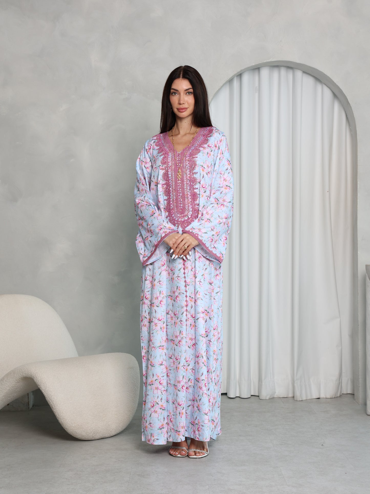 Sky Blossom Kaftan