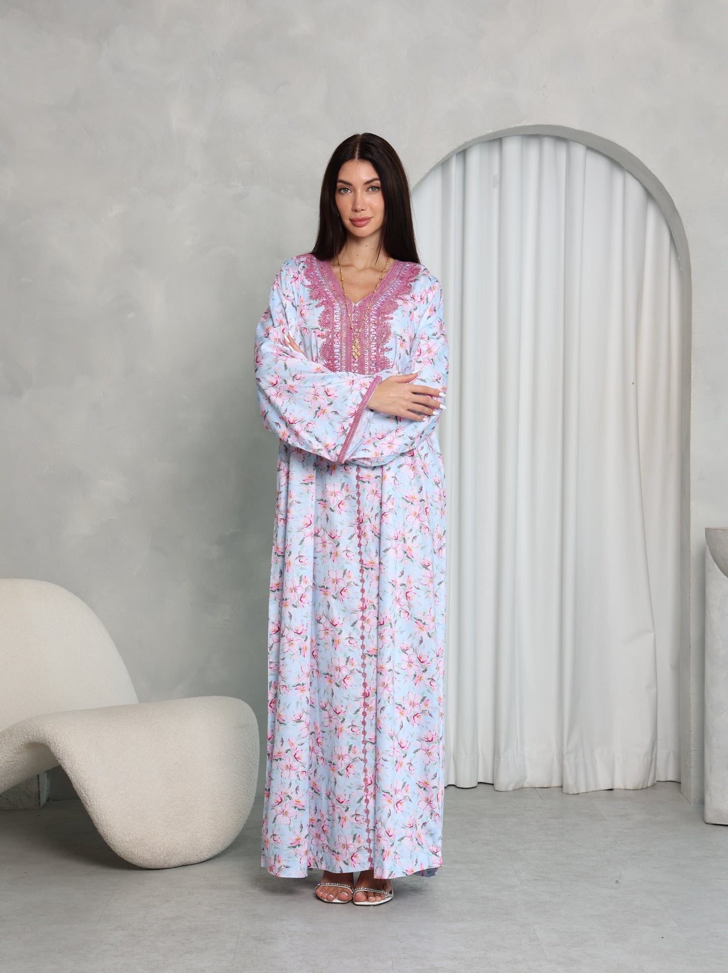 Sky Blossom Kaftan