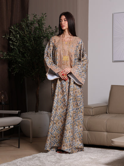 Golden Ikat Kaftan
