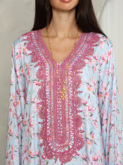 Sky Blossom Kaftan