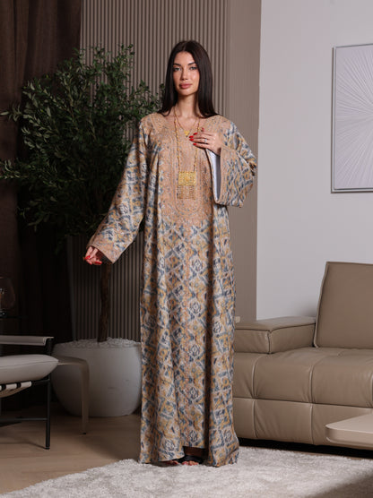 Golden Ikat Kaftan