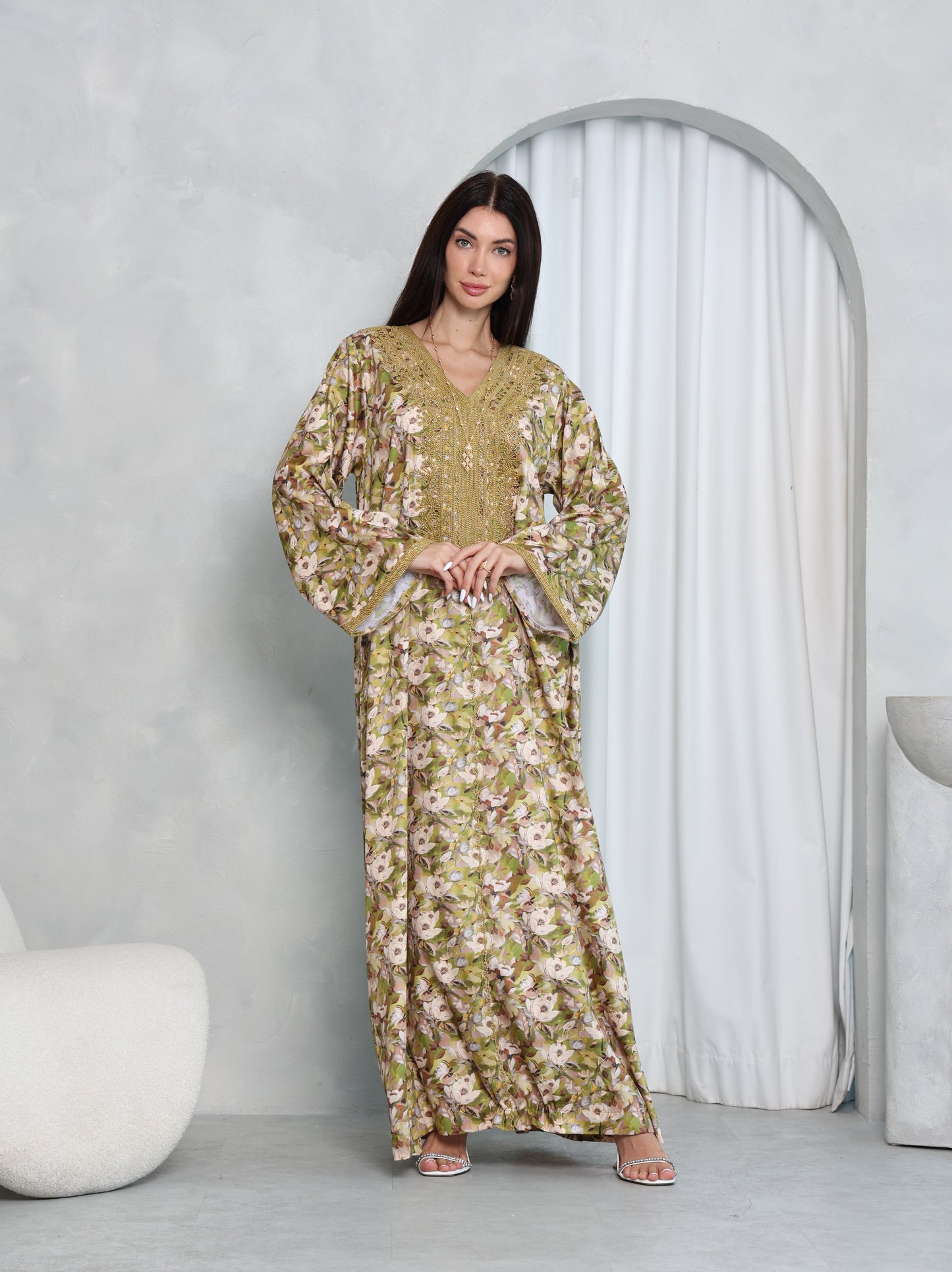 Olive Meadow Kaftan