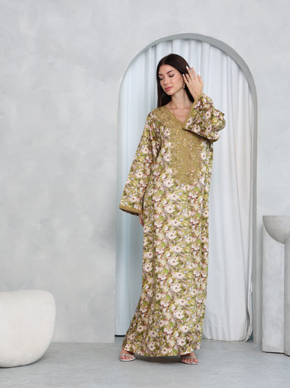 Olive Meadow Kaftan