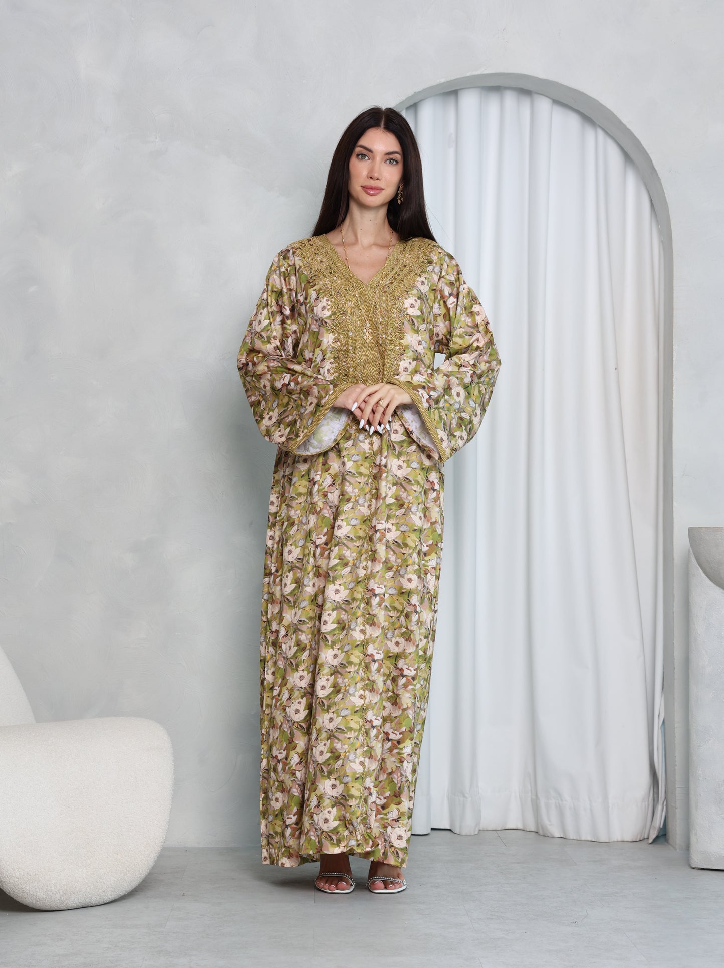 Olive Meadow Kaftan