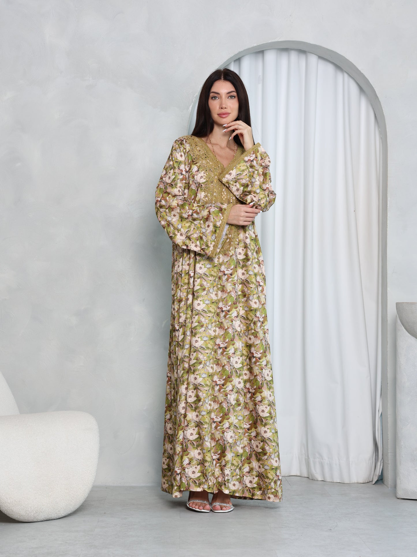 Olive Meadow Kaftan