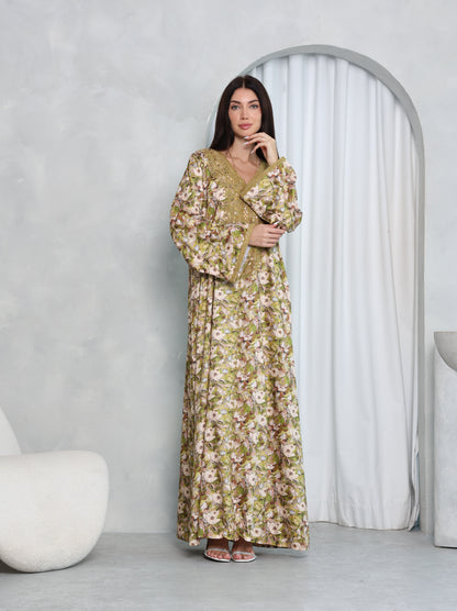 Olive Meadow Kaftan