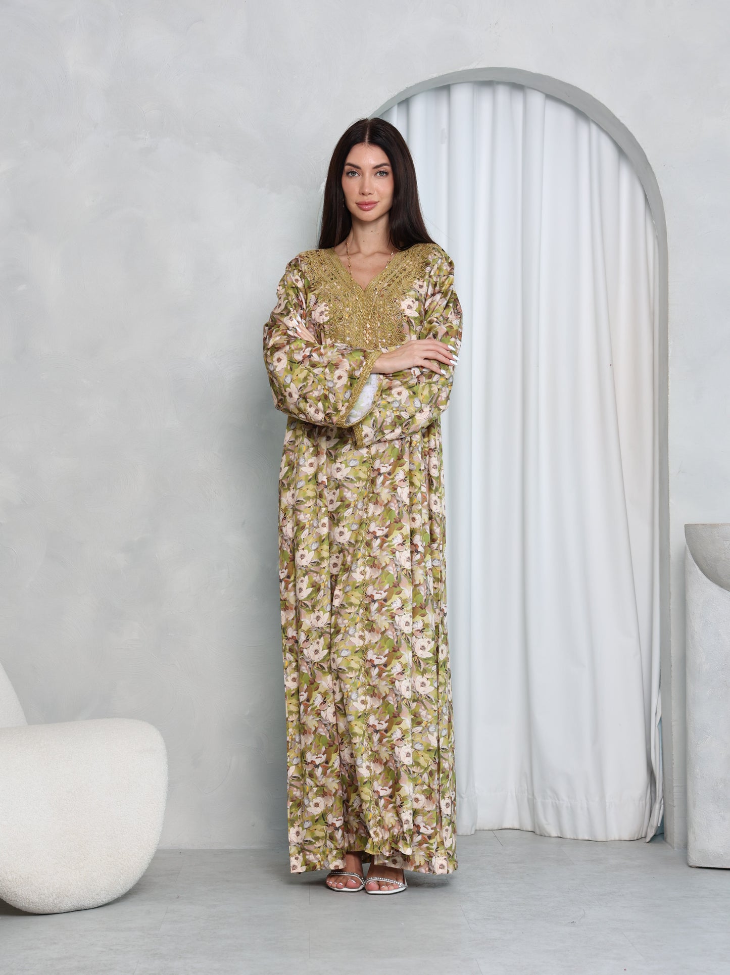 Olive Meadow Kaftan