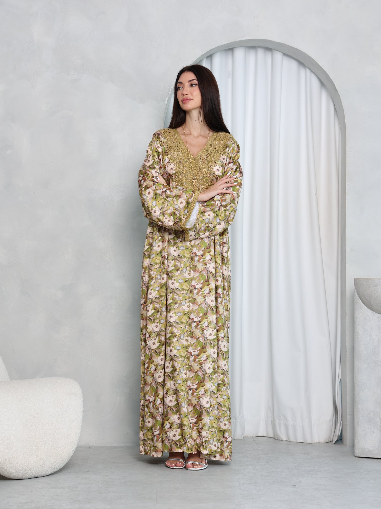 Olive Meadow Kaftan