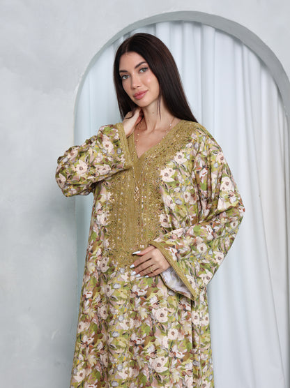 Olive Meadow Kaftan
