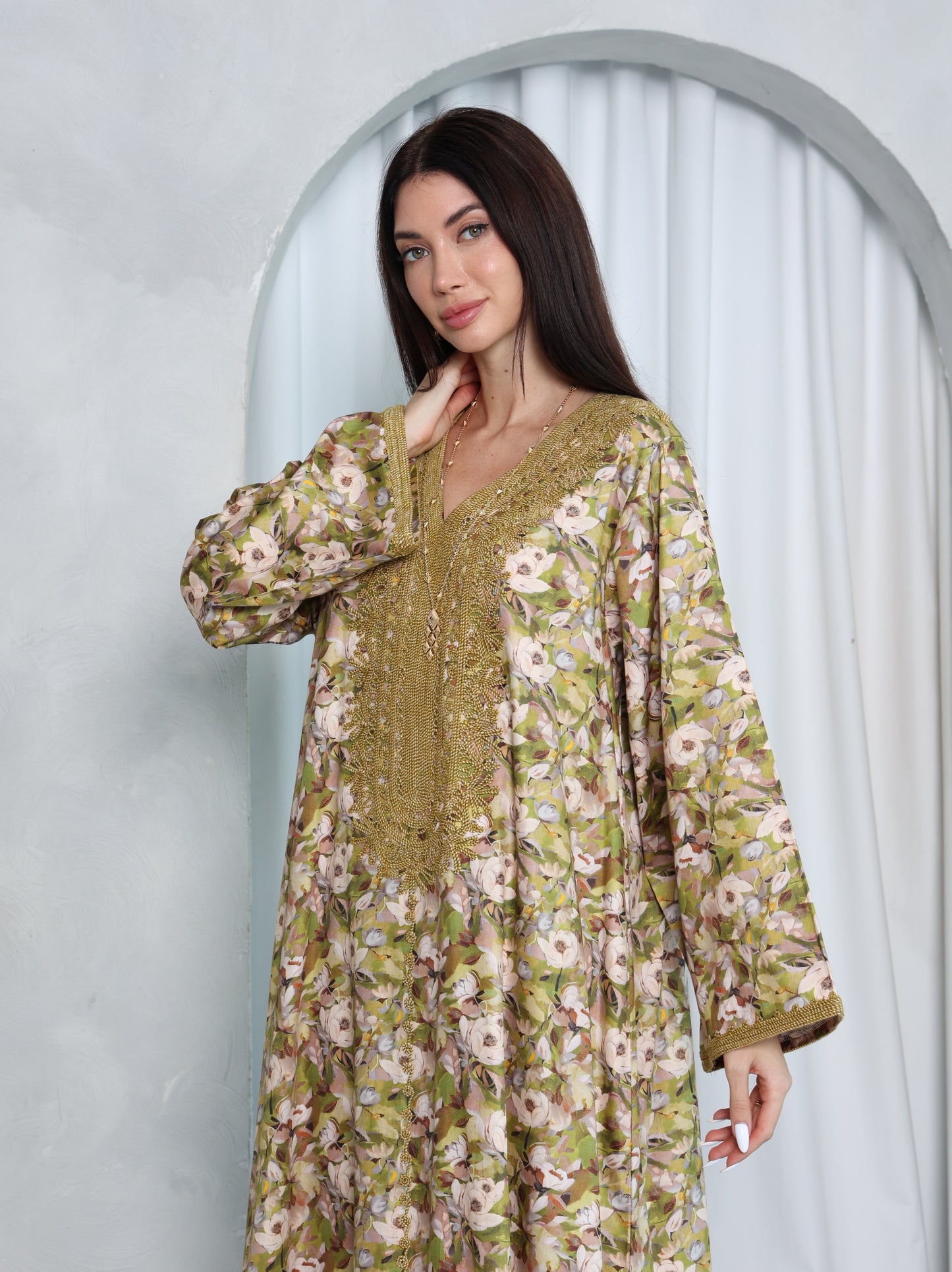 Olive Meadow Kaftan