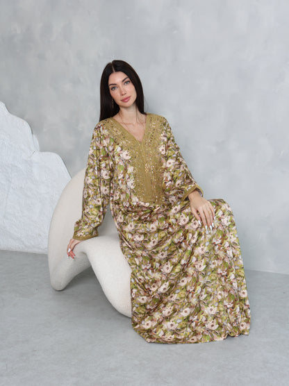 Olive Meadow Kaftan