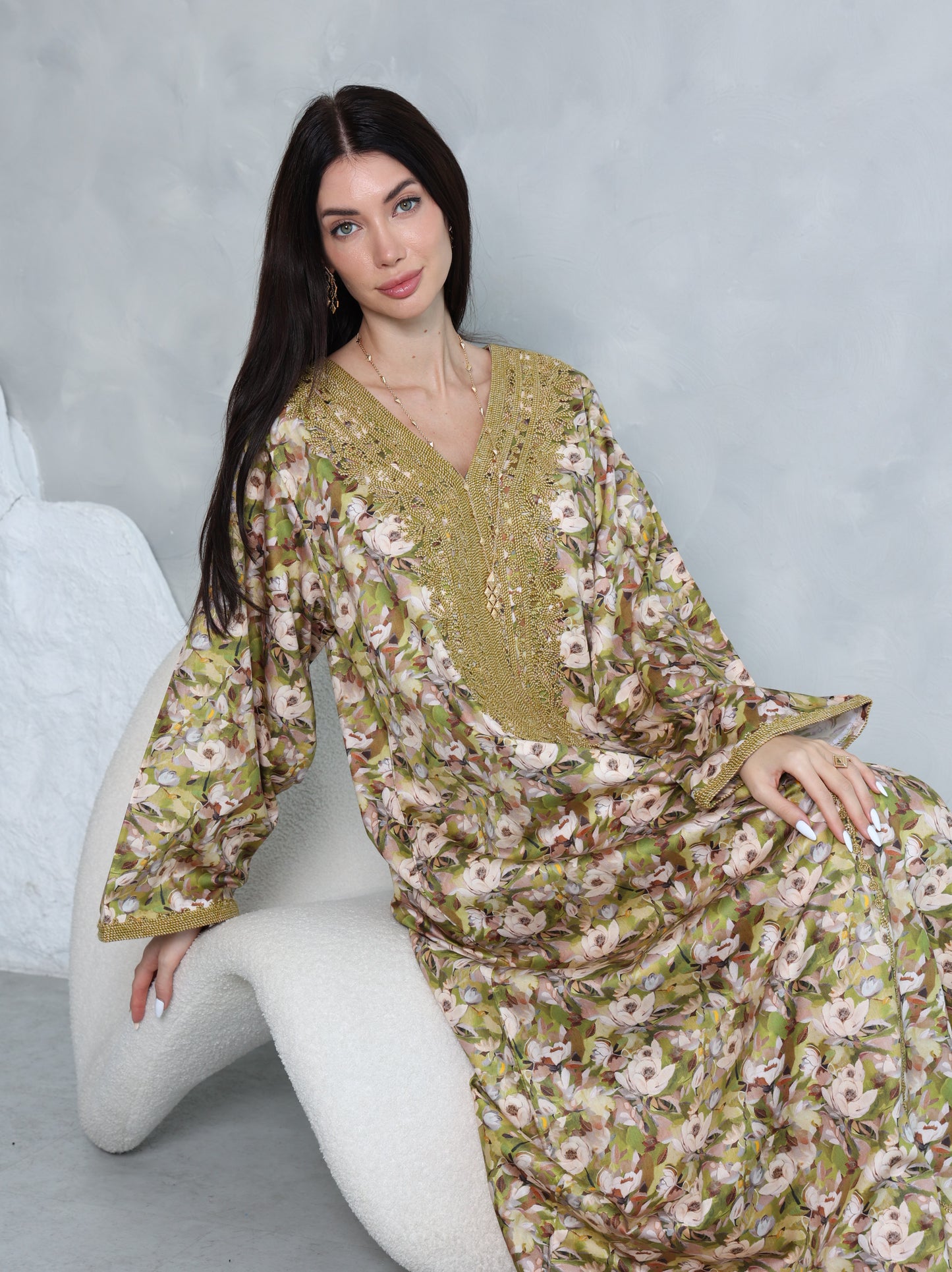 Olive Meadow Kaftan