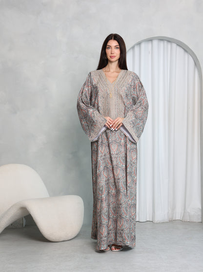 Slate Paisley Kaftan