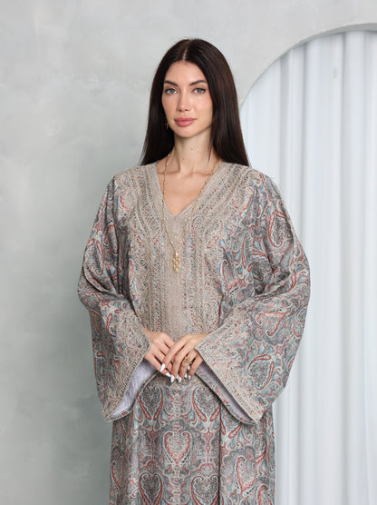 Slate Paisley Kaftan
