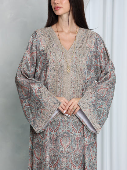 Slate Paisley Kaftan