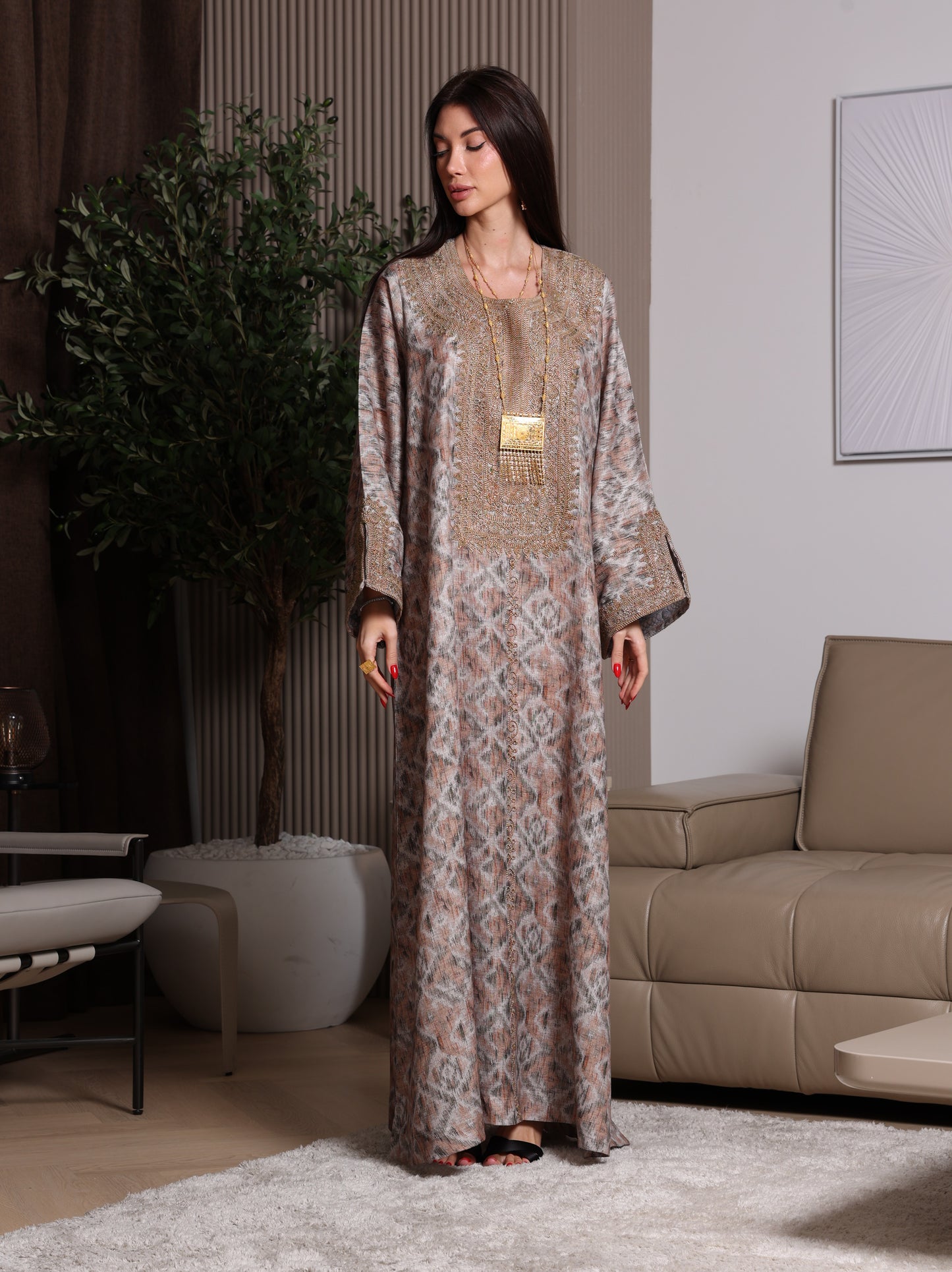 Mocha Mirage Kaftan