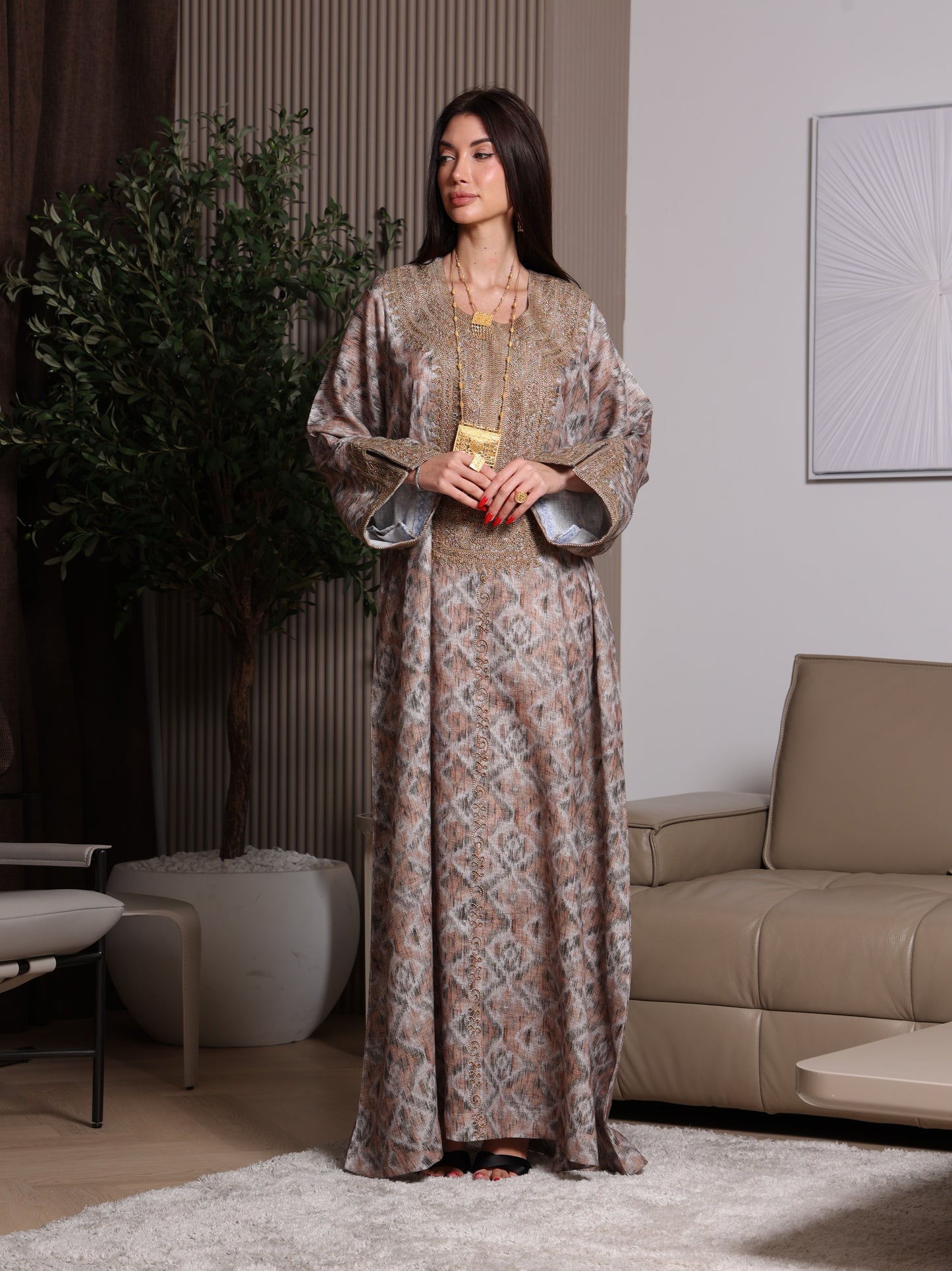 Mocha Mirage Kaftan
