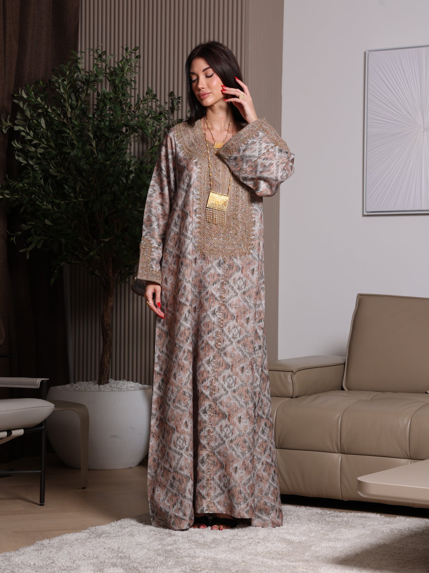 Mocha Mirage Kaftan