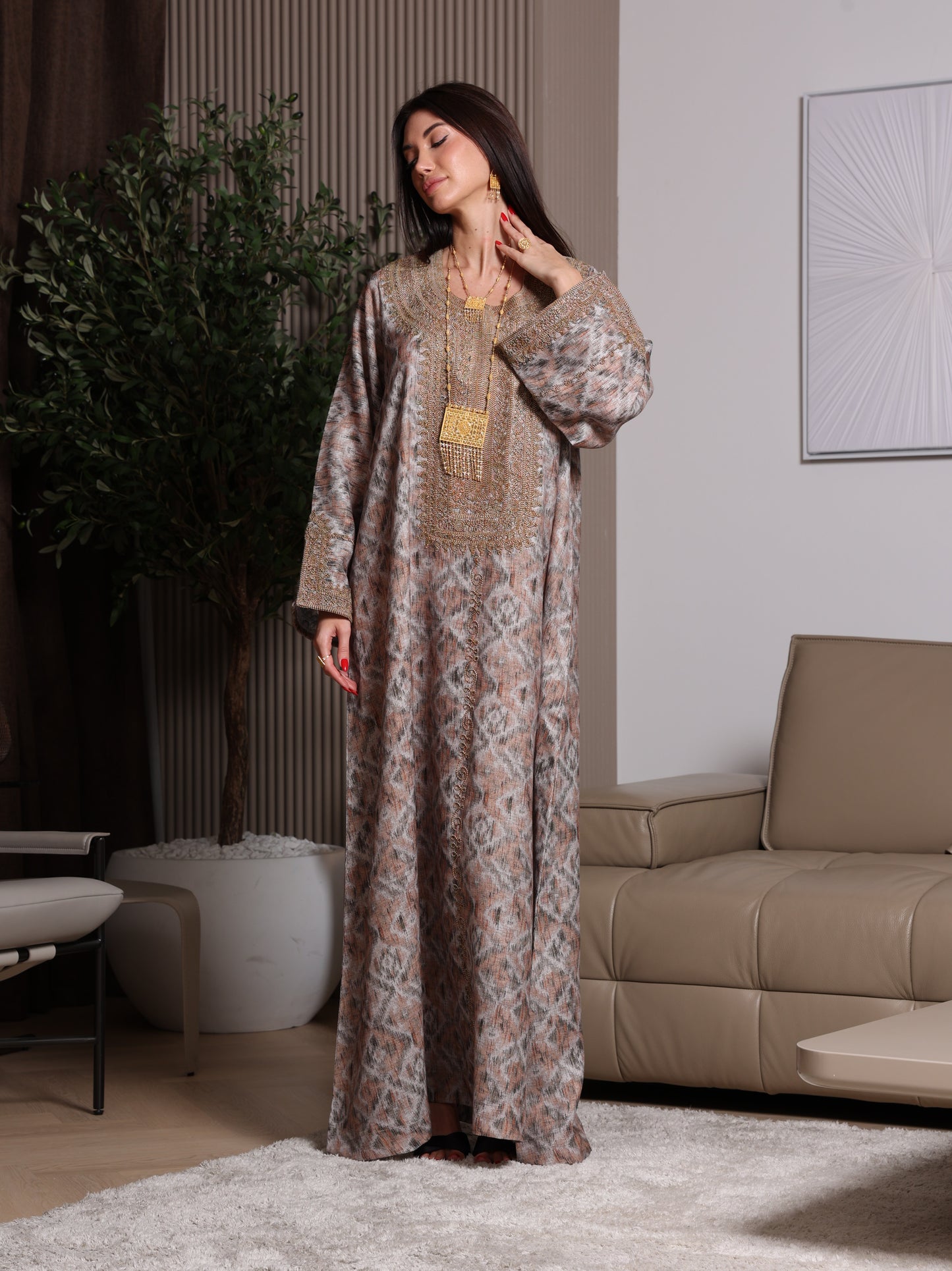 Mocha Mirage Kaftan
