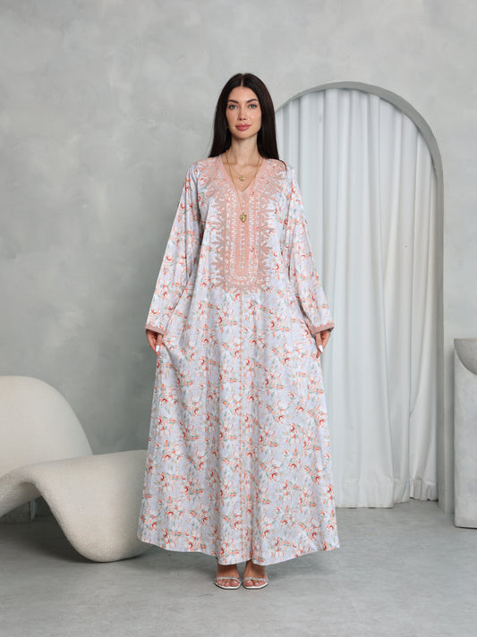 Blush Floral Kaftan