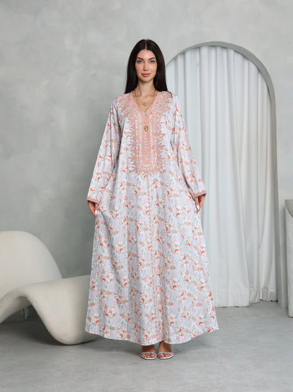 Blush Floral Kaftan