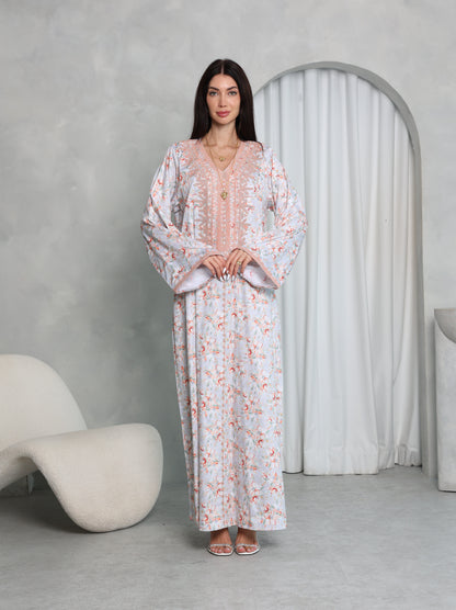 Blush Floral Kaftan