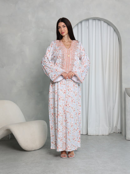 Blush Floral Kaftan