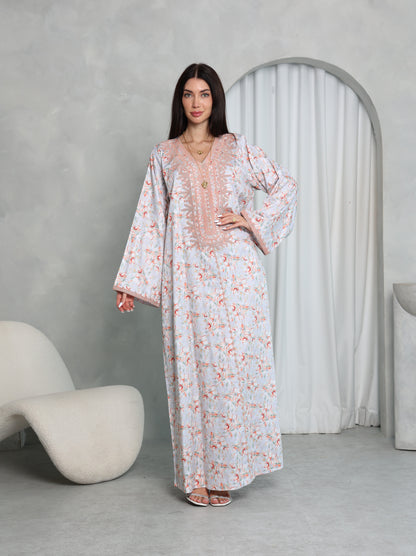 Blush Floral Kaftan