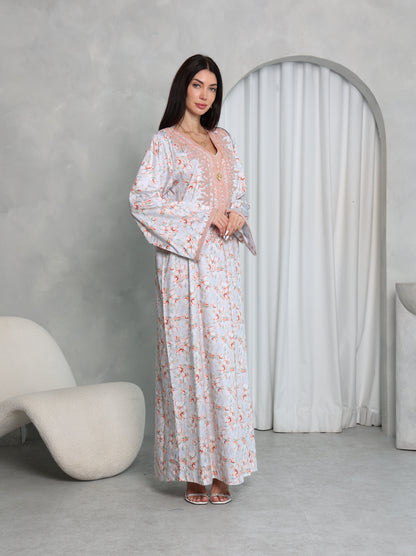 Blush Floral Kaftan