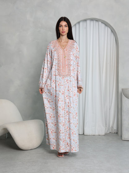 Blush Floral Kaftan