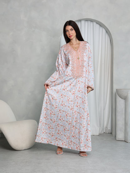 Blush Floral Kaftan