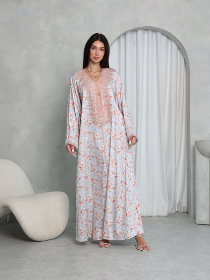 Blush Floral Kaftan