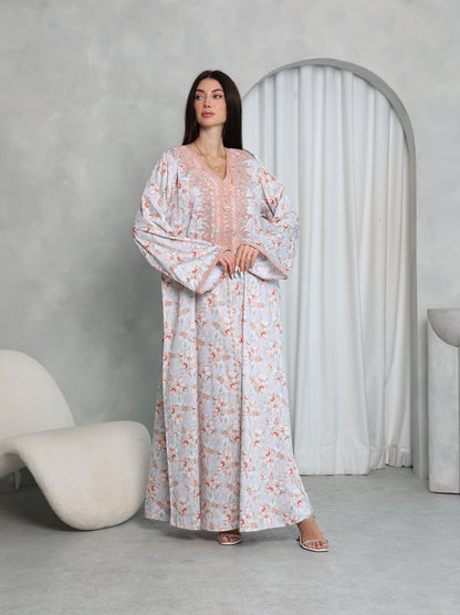 Blush Floral Kaftan