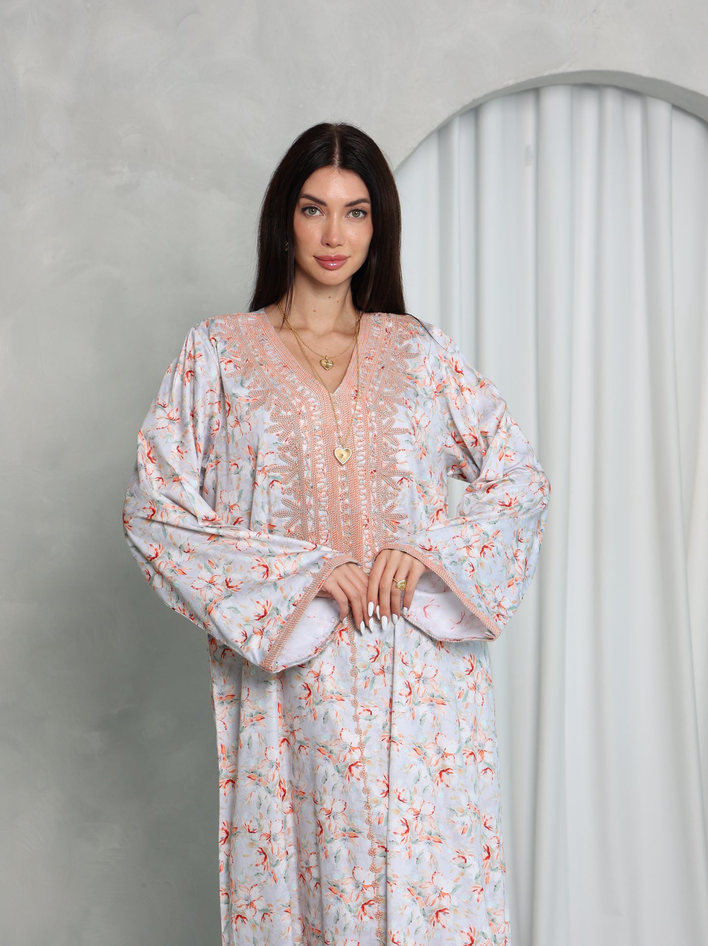 Blush Floral Kaftan