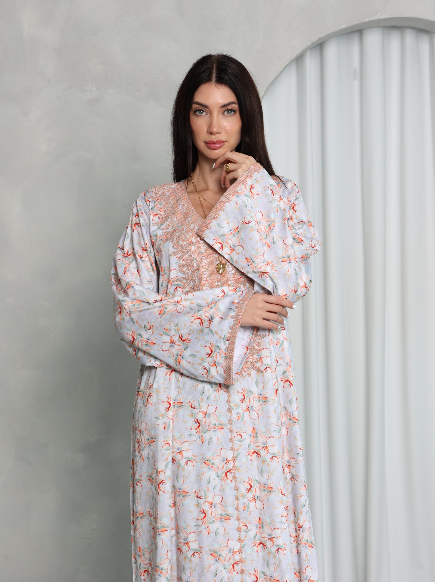 Blush Floral Kaftan