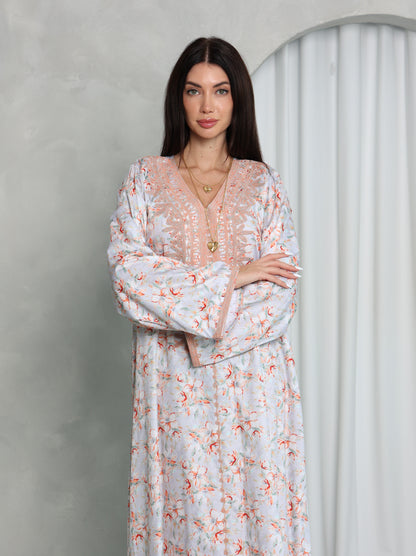 Blush Floral Kaftan
