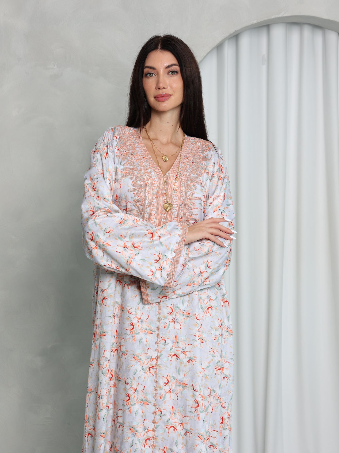 Blush Floral Kaftan