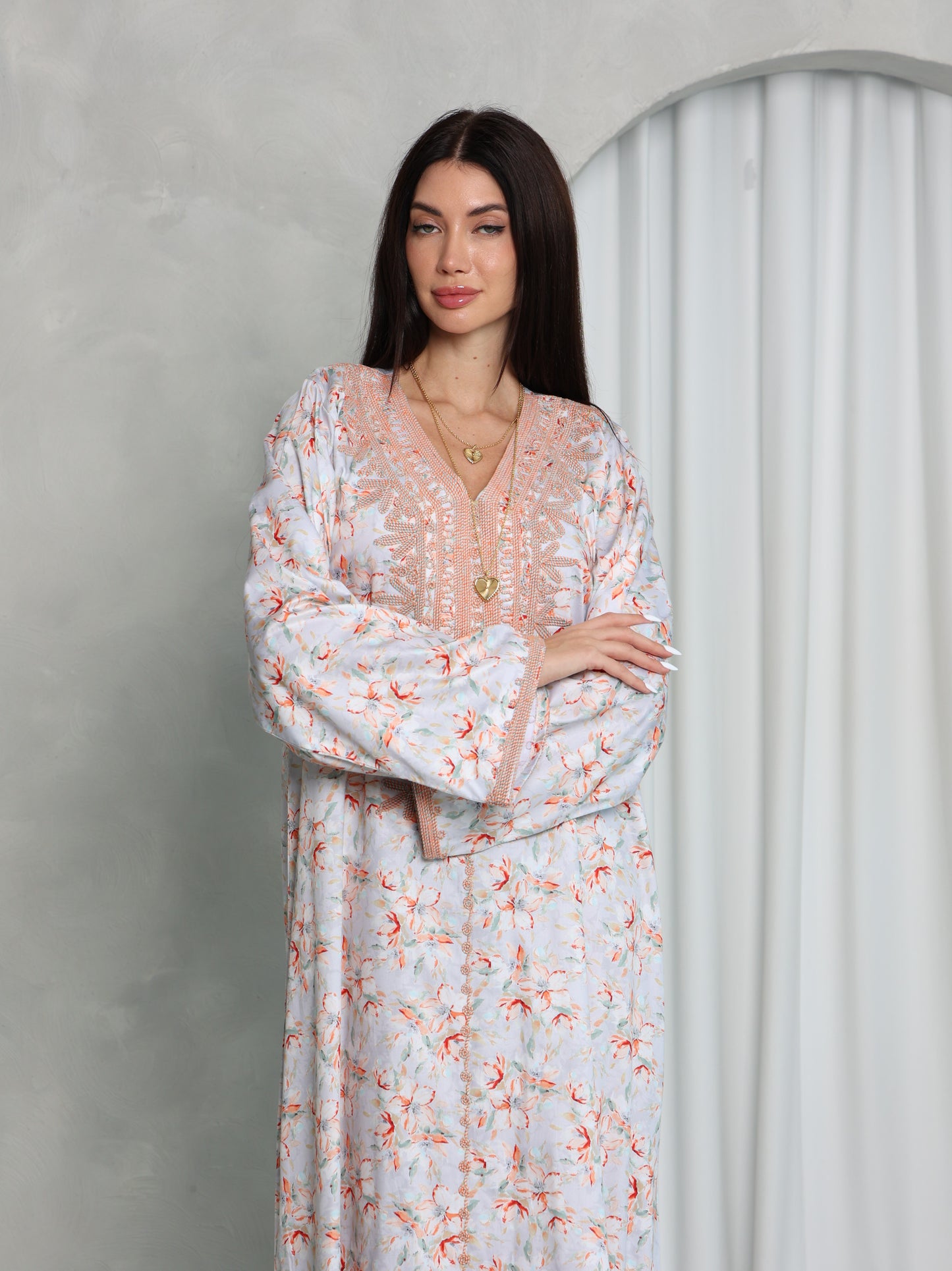 Blush Floral Kaftan